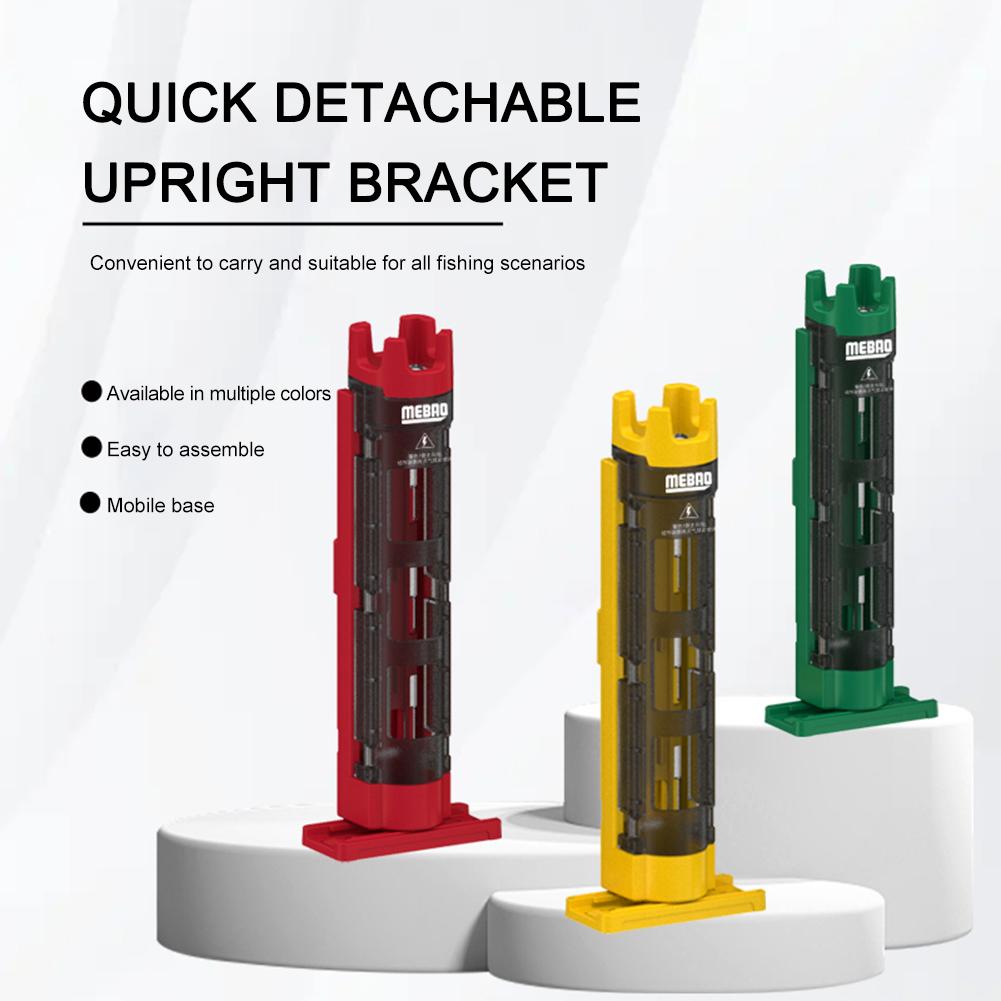 Fishing Rod Holder Stand Adjustable Fishing Rod Barrel Holder Portable Fishing Rod Display Bracket Movable Base Fishing Gear