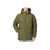 Adidas Logo Print Zip Pocket Detail Hooded Down Jacket Men Outerwear Army-Green HN2093