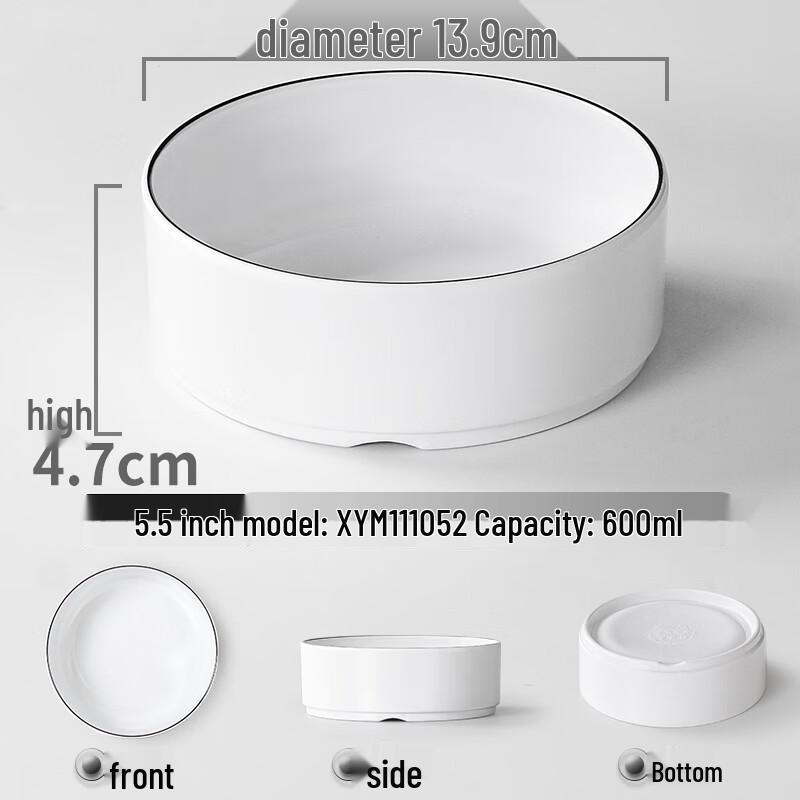 Sweet Elegant Melamine Shallow Serving Bowl