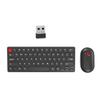 Silents Clicks Wireless Keyboards Mouse Set Round Retro Keycaps 2.4G Connectivitys Portable For Desktop Office Travel Use