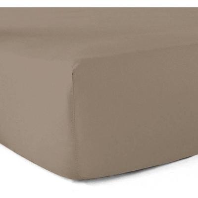 Fitted Sheet - Cotton - 180x200 Cm - 57 Threads/cm² - 20 Cm Pocket - Beige