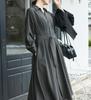 ROPE PICNIC Long Sleeve Dress Available in 3 Sizes Women's Shirt-Conscious (GDE54150, Charcoal, 06)