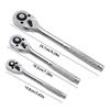 Dreiteiliges Knarrenschlüssel-Set: 1/2" Groß, 3/8" Mittel, 1/4" Schnellwechsel-Schraubenschlüssel für die Autoreparatur