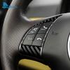 For Fiat 500 Abarth 595 2012 2013 2014 2015 2016 2017 2018      Real Soft Carbon Fiber Car Steering Sticker