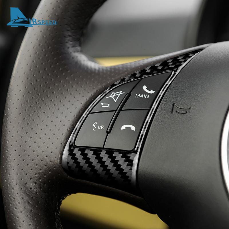 For Fiat 500 Abarth 595 2012 2013 2014 2015 2016 2017 2018      Real Soft Carbon Fiber Car Steering Sticker