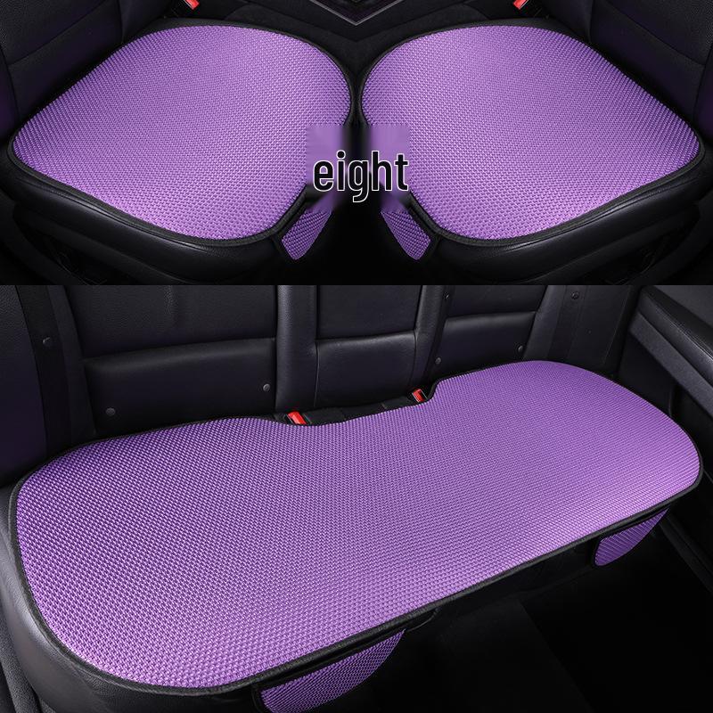Universal Ice Silk Car Seat Cushion - Non-Slip, Breathable, All-Season Comfort, 3-Piece Set