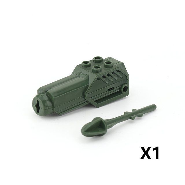 

Military MOC Sentry Building Block Soldier Sandbag Fence Cannon Shell Barbed Wire Weapon Rack Training Field Watchtower Toy K018