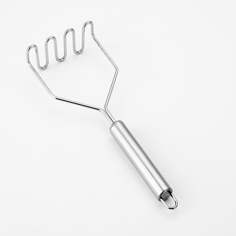 

Картофелемялка из нержавеющей стали с волнистой ручкой Кухонный инструмент