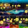 19LED LED Hanging Chandeliers IP44 Starburst Lamp Novelty Solar Ground Pendant Lamps  Party