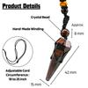 Certified Red Tiger Eye Pendant Necklace for Women - Original Red Crystal Pendant for Woman - Natural Healing Crystal Stone Necklace for Women with