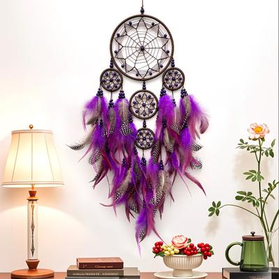 Home Decoration Handmade Dreamcatcher Wind Feather Wind Chime Wall Decoration Room Hanging