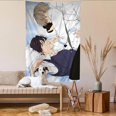 Anime Cartoon Kawaii Lost In The Cloud Tapestry Room Decoration Home Decor Bedroom Wall Hanging Fabric Tarot Hippie