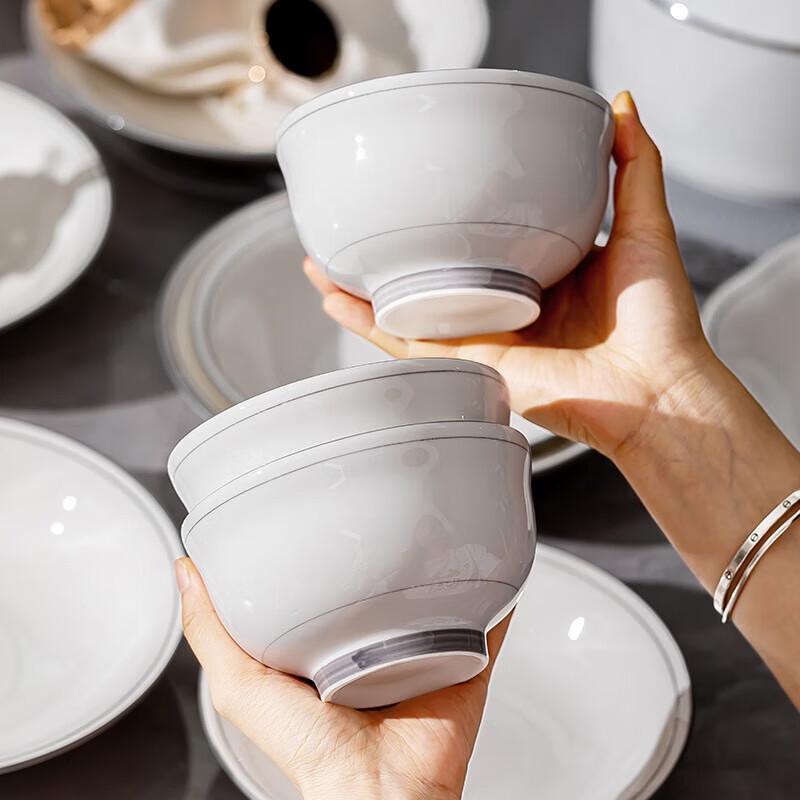 KANGMO Liuyun Serie 8,2-Zoll Keramik tiefe Teller Set, 3er-Pack