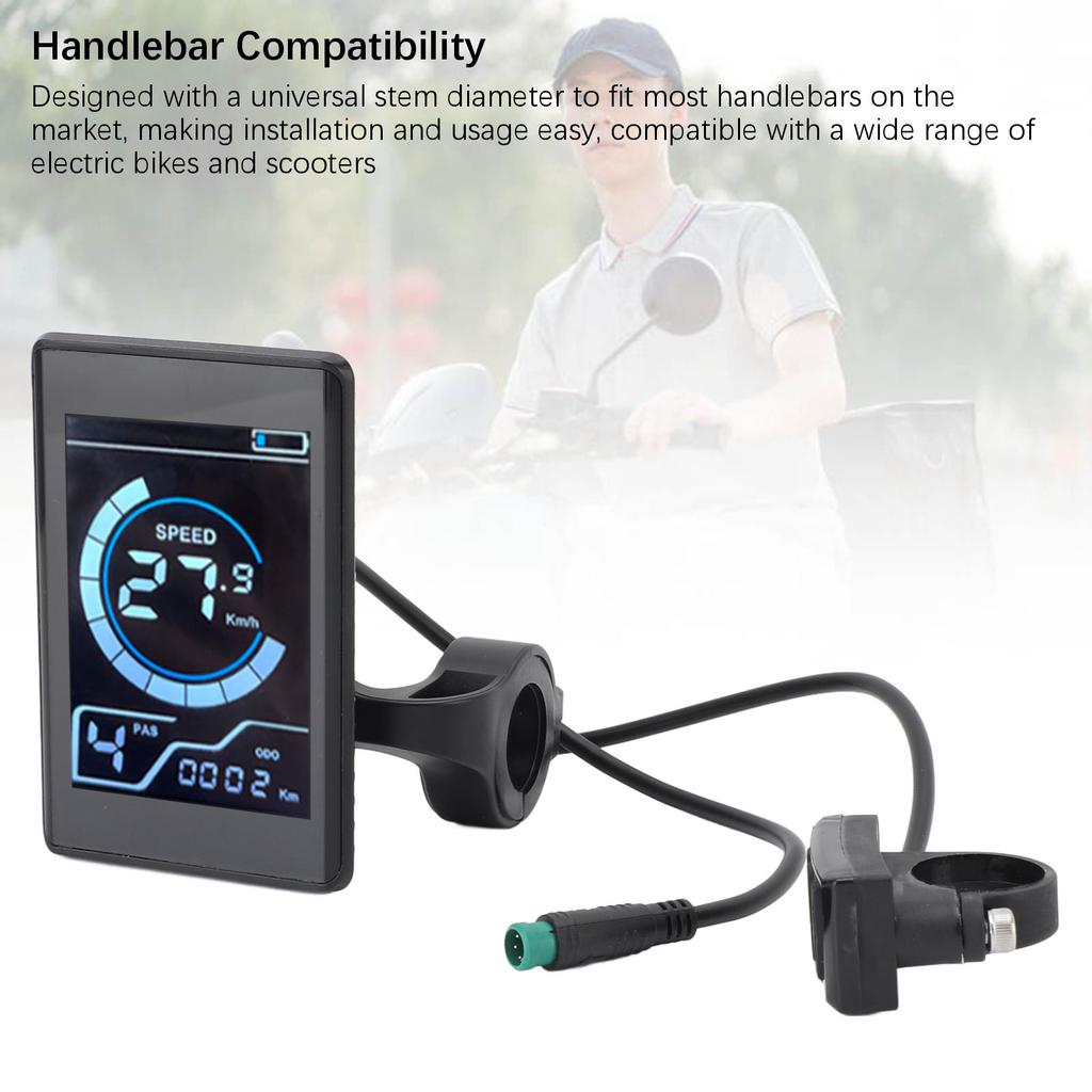 Cycling Display Meter LCD Control Panel NFC Induction  Design Easy Installation with 2 Cards for Bicycles and Scooters