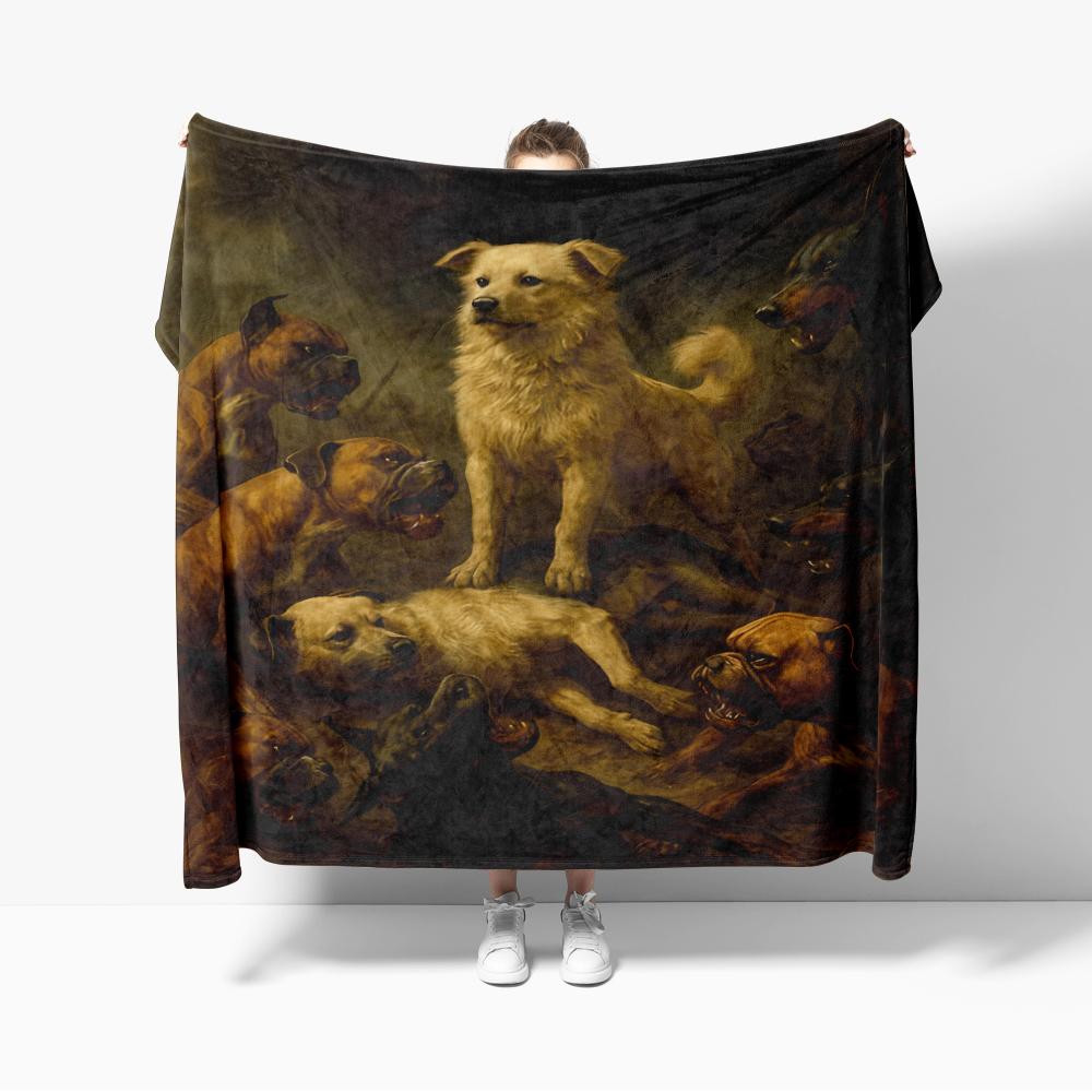 

Brave Cheese Dog Flannel Throw Blanket Decor lead submit Creative blankets Cozy Soft Lightweight for Couch Sofa 75x90cm