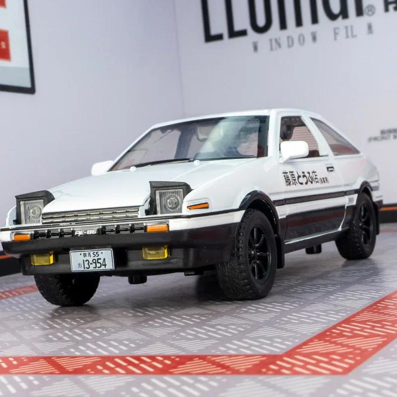 Initial D 1:32 Toyota AE86 Model Car Diecast Metal Alloy Boys Toys Cars Collectibles Kids Car Model Birthday Gifts Kids Present