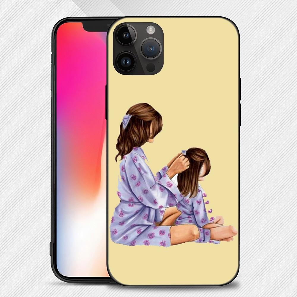 Mom Woman Baby Phone Case Iphone15 14 13 12 11 Pro Max Mini X 7 8 Soft Case