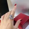 Double Leopard Opening Diamond Ring, Two Tone Anti Allergic Material, Birthday Gift, Free Shipping, Daily Outfit, Sweet and Romantic