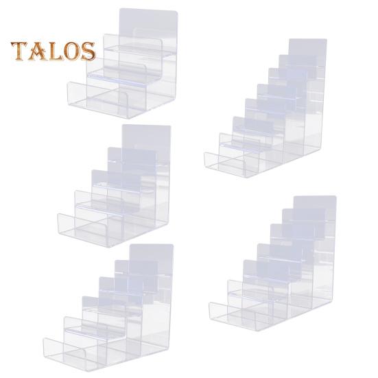 Purse Display Stand Wallet Handbag Organizer Trapezoidal Multi Tiers Jewelry Riser Display Rack Cosmetic Perfume Sunglasses Acrylic Display Shelf