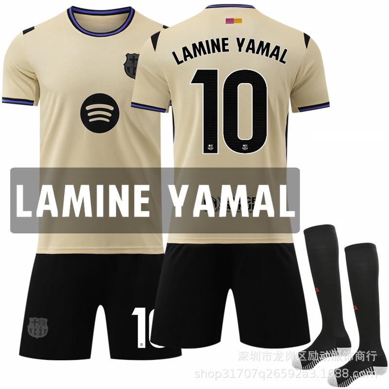 2526 Vintage No.19 Yamal Jersey Sports Team Outfit Dragon Pattern Barça Special Edition Soccer Kit