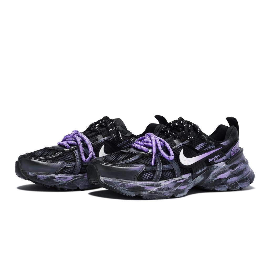 Nike V2K Run Waterproof Low Top Running Shoes Unisex Black Purple FD0736-001(Team80-S-BOX)