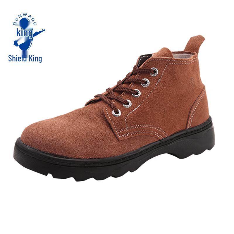 DUNWANG 9788-7 Suede Leather Anti-Smash Safety Shoes 41