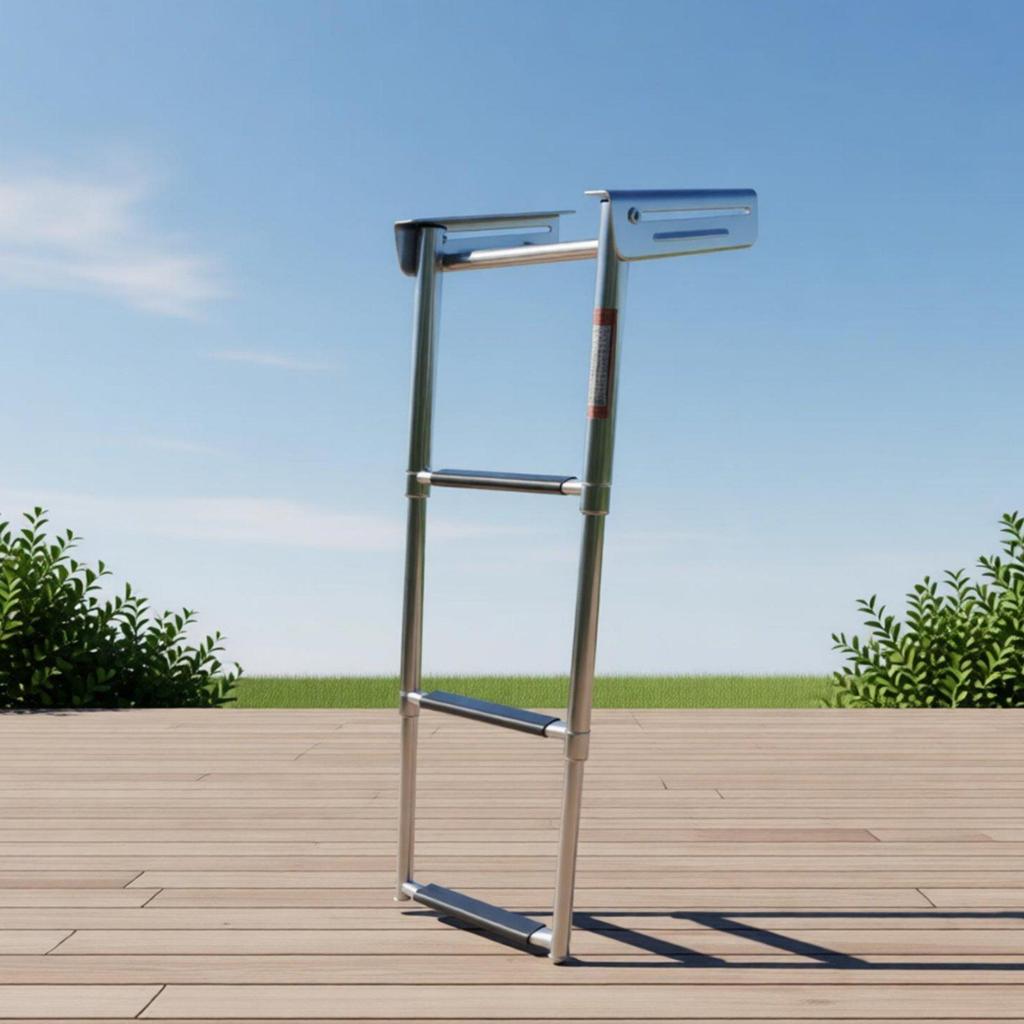 Extendable Boat Ladder Foldable Folding Boarding Marine Hardware for