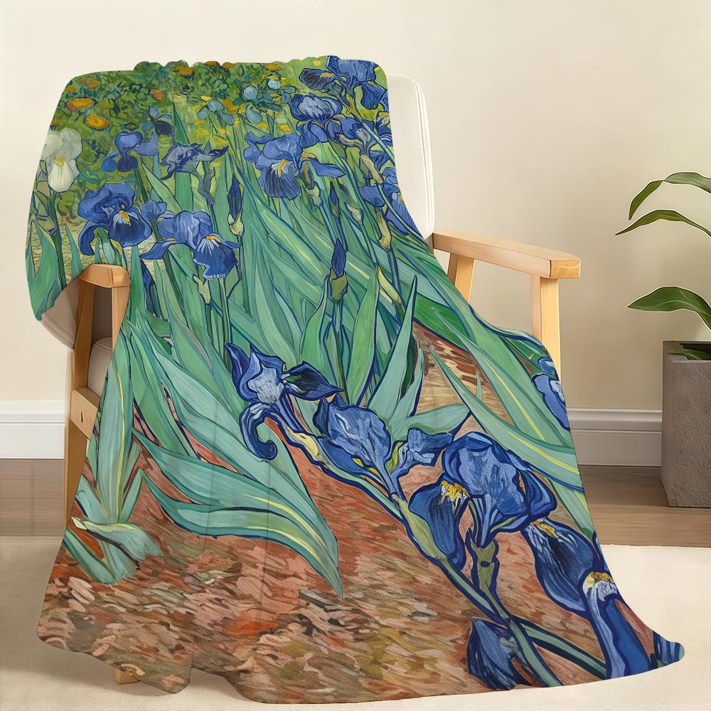 Famous Painter V VaN G GoGh Blanket Soft Throw Blanket for Home Bedroom Bed Sofa Picnic Travel Office Rest Cover Blanket Gift