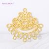 28mm*28.2mm Brass Connector Charm 18K Gold Plated Connectors For Jewelry Findings,Connector For Beads,DIY Earrings Accessories