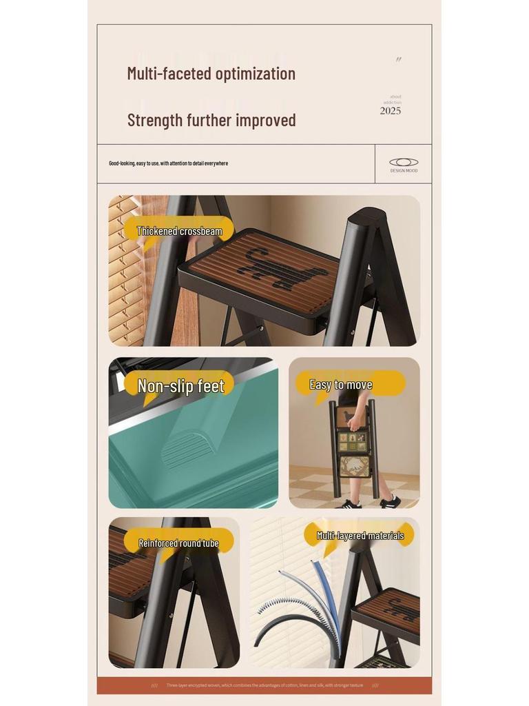 Meishida Chinesischer Stil Tragbarer Teleskopischer A-Rahmen Trittschemel für Innenbereich