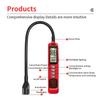 Halogen Leak Tester CFCs HCFCs Gas Tester with Light & Alarm Leak Detector 0-1000PPM AC Sniffer