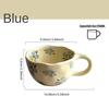 Ins Korean Style Ceramic Mugs Coffee Cups Hand Pinched Irregular Flower Milk Tea Cup Oatmeal Breakfast Mug Drinkware Kitchen