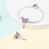 925 Silver Mysterious Butterfly Charms Beads For Women Fit Bracelet DIY Birthday Jewelry Gifts