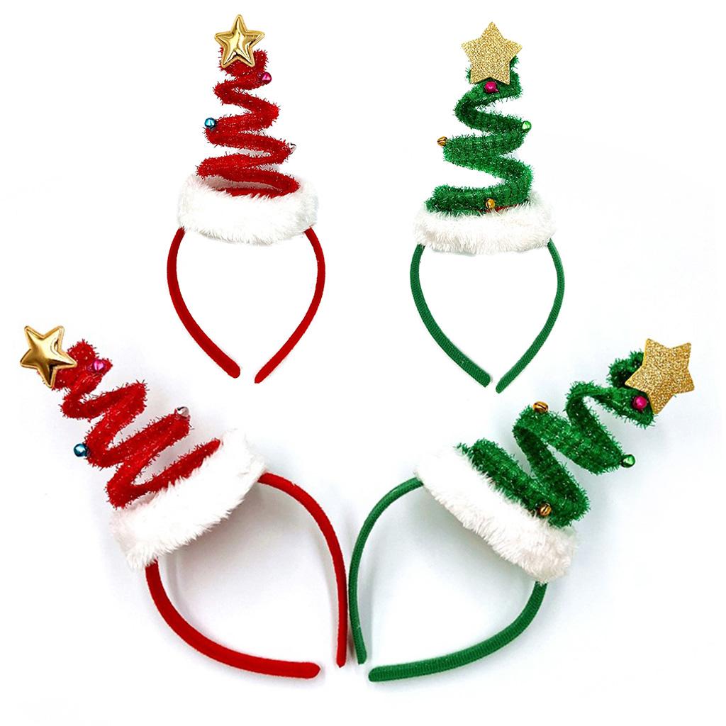 Creative Xmas Headbands Christmas Tree Hair Bands Cute Holiday Party Props