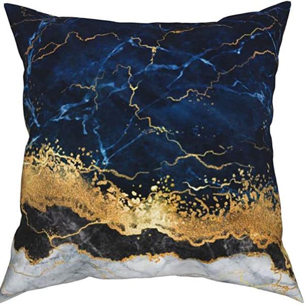 New Summer Hot-selling Light Luxury Series Simple Marble Sofa Bedside Cushion Pillow Cover