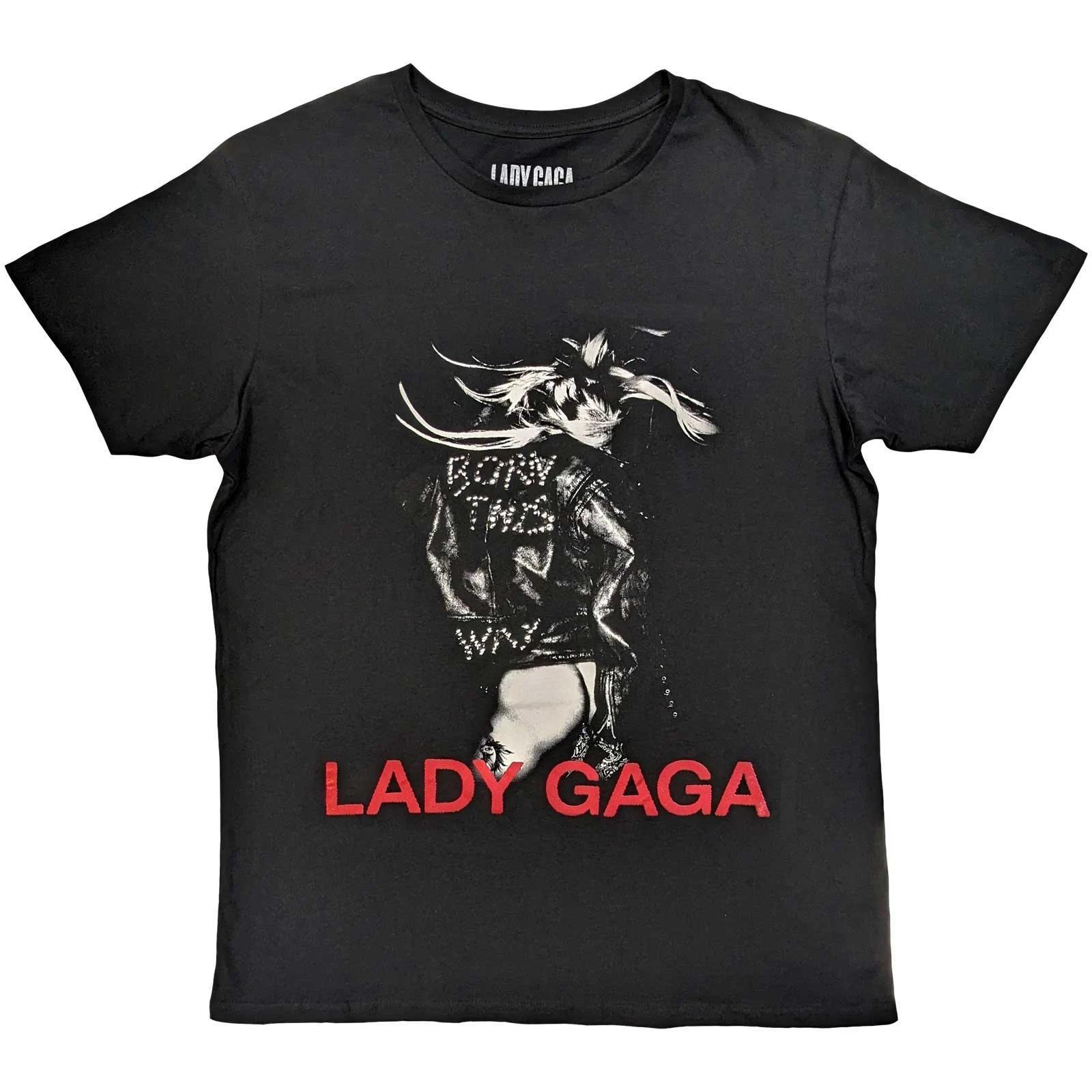 Lady Gaga T-Shirt: Leather Jacket OFFICIAL NEW S