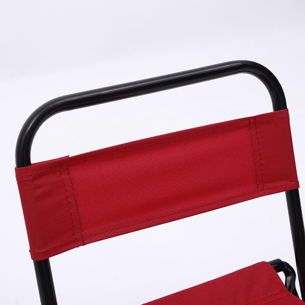Camping Folding Chair Folding Bag Chair Folding Chair Outdoor Camping Portable Folding Back Chair Fishing Leisure Chair with Bag