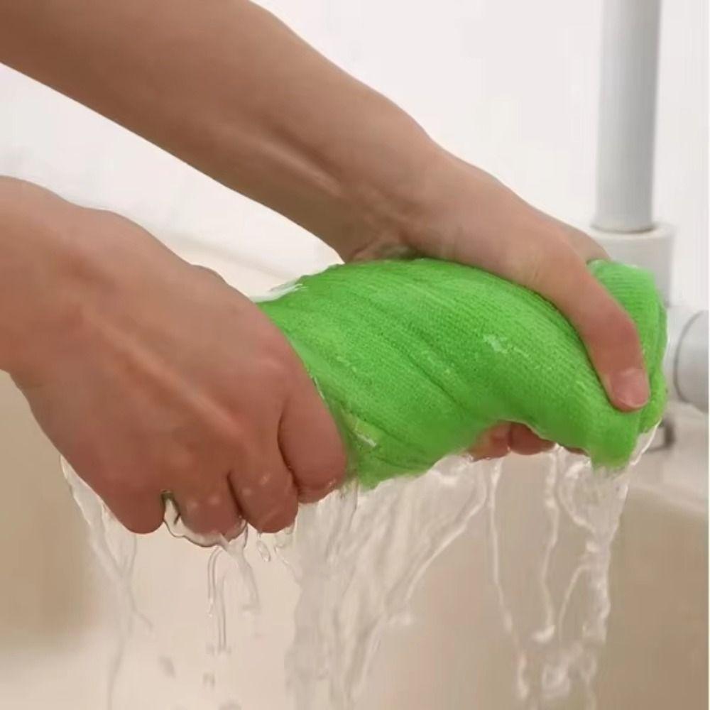 20Pcs Soft Microfibre Cleaning Cloths Thickened Household Cleaning Towels  House Cleaning