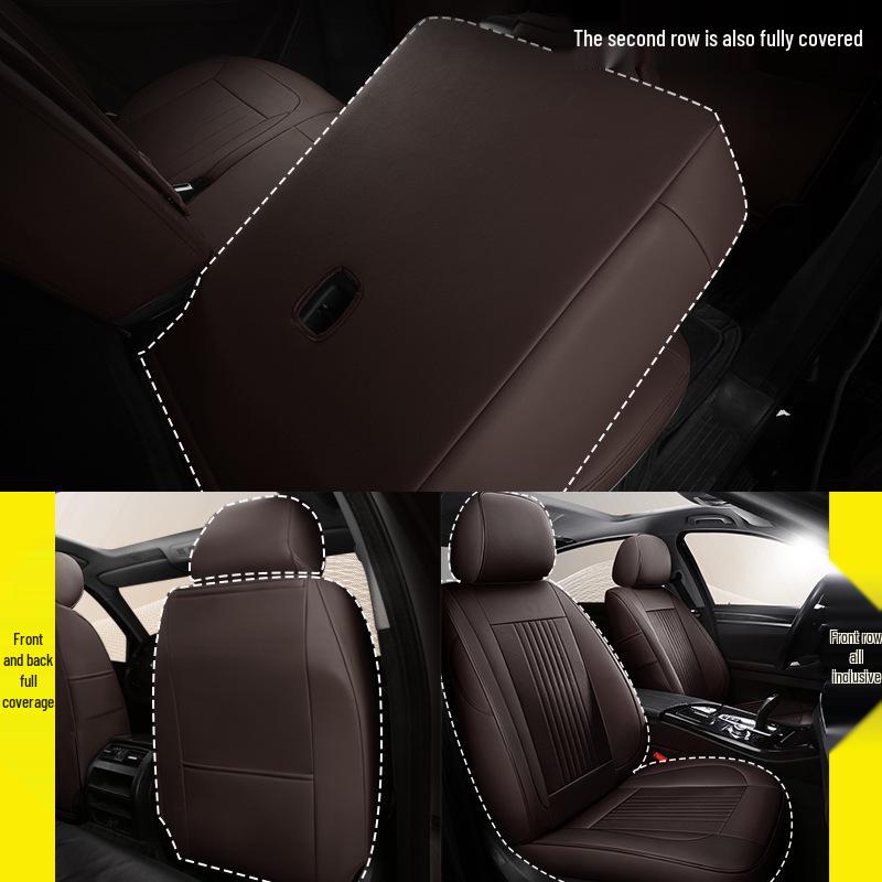 

BAIC Weiwang M20/M30/M50F/M60 7-Seater Car Seat Cover, Genuine Leather, All-Season, Full Surround. Black Coffee Standard Edition