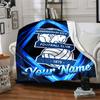 1pc birmingham city f.c. Blanket with Custom Name, Gift, for Men and Women, Soft Blanket, Good for Sofa Bed Couch Travel, Lightweight Flannel Blanket