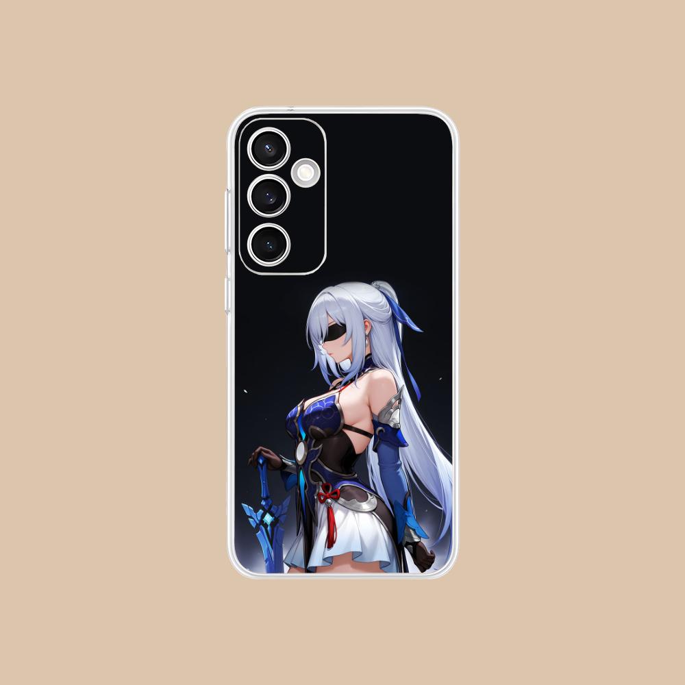 HSR Jingliu Clear Mobile Phone Case for Samsung Galaxy S25 S24 S23 S22 S21Plus FE Ultra Colorful Cover