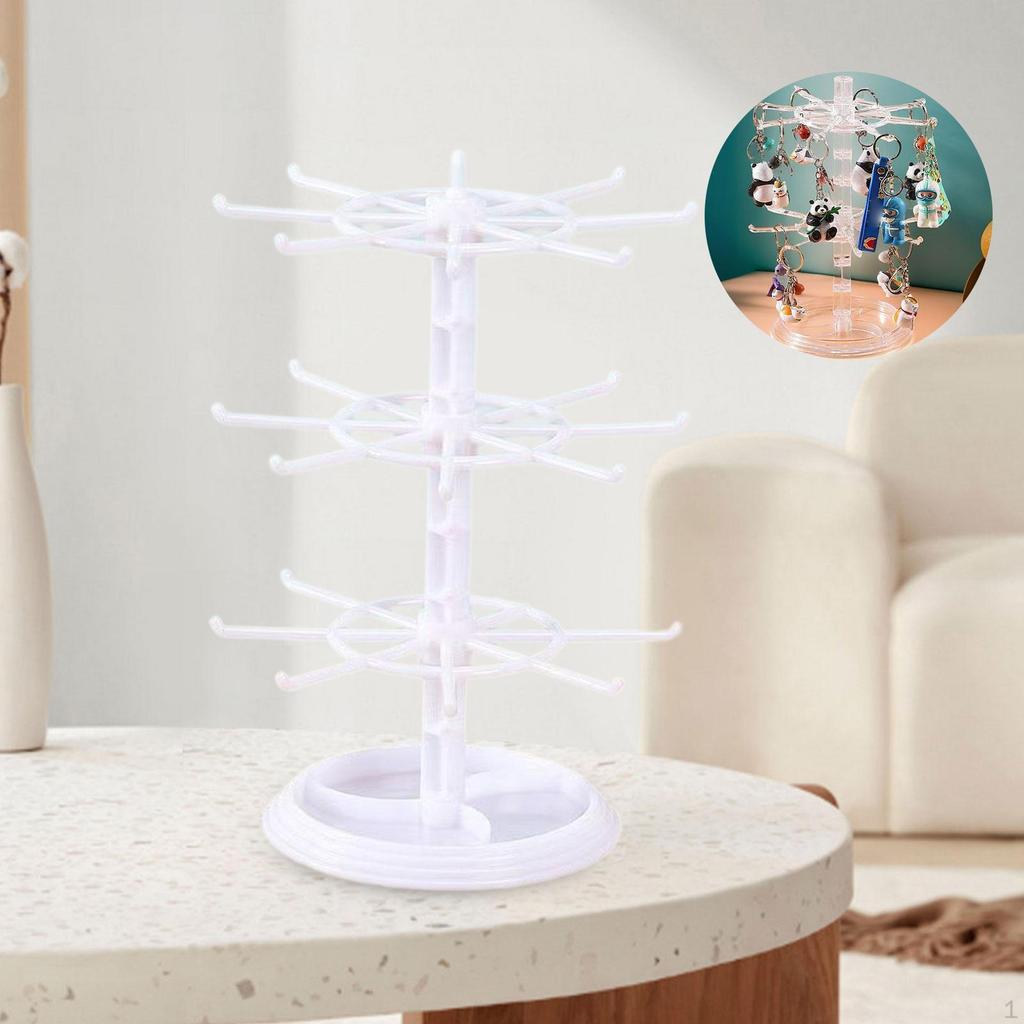 Bracelet Display Stand 3 Layer Rotating Jewelry for Dressing Table Bangle