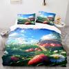 Strawberry Garden Duvet Cover & Pillowcases, Sweet Fruit Print Bedding Set Collection, Fresh & Romantic Bedroom Decor for Girls