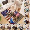 1pc American Flag Patriotic Pet Carpet Rug for Living Room Bedroom Home Sofa Decoration,Kids Play Non-slip Floor Mat