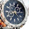 Fashion Men Stainless Steel Quartz Analog Sport Wrist Watch Father's Day Gift