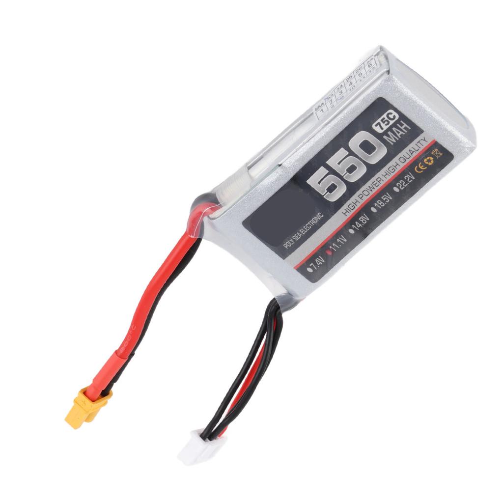 RC Lipo Battery 75C Lithium Polymer Stable 550mah XT30 Plug Lipo Battery for RC Helicopter 3S 11.1V