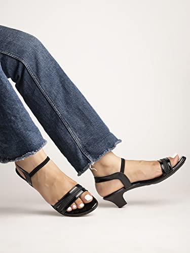Shoetopia womens Black Heeled Sandal - EU38 /UK5 5 UK