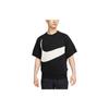 Camiseta Deportiva Swoosh Logo Grande 'Negro' para Hombre FB7872-010