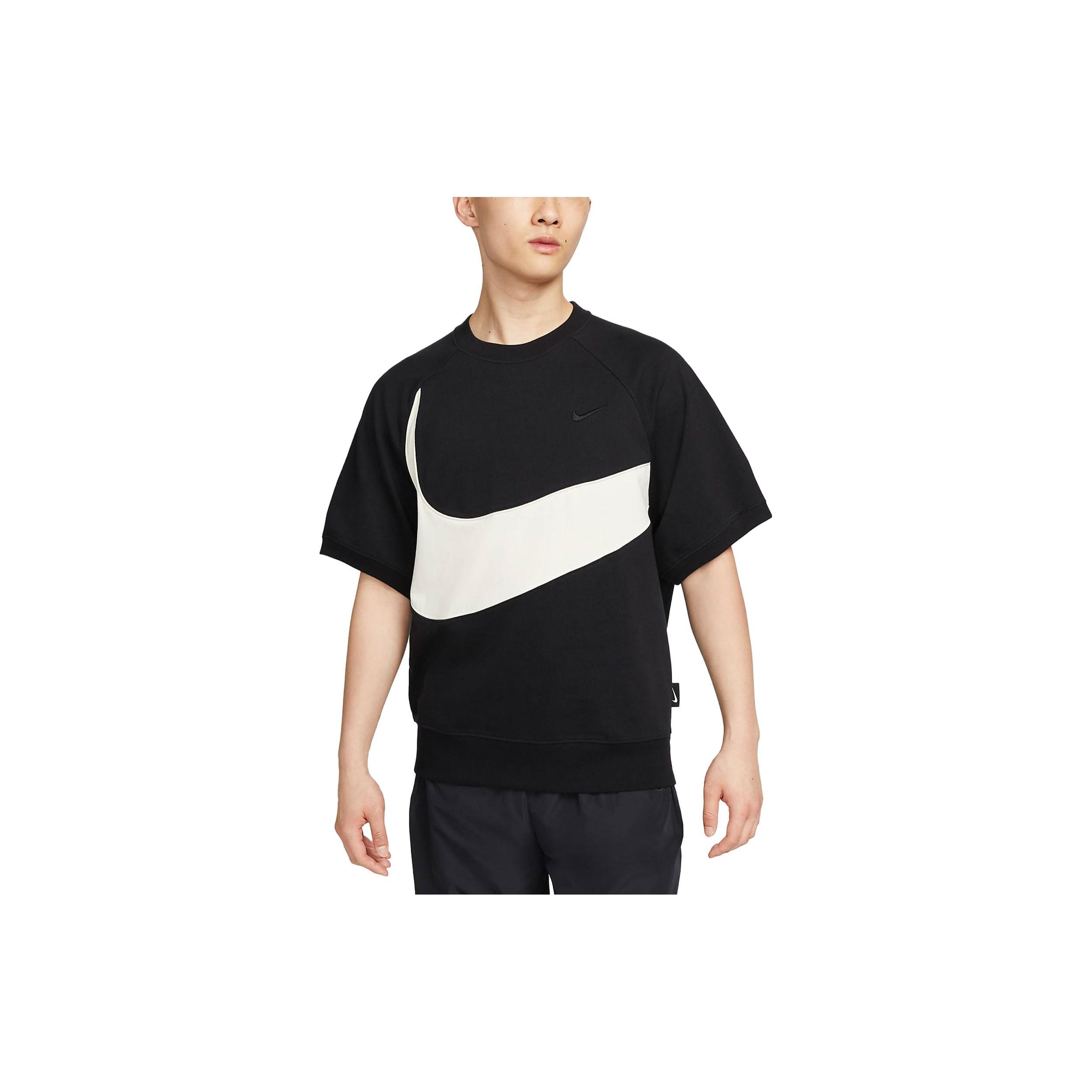Nike Sportswear Swoosh Big Logo T-shirt  Black  Men s FB7872-010 XL