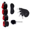 Couple Sex Toy BDSM Bed Restraint Equipment Set Sex Erotic Handcuffs Ankle Eye Mask Whip Alternative Training Game